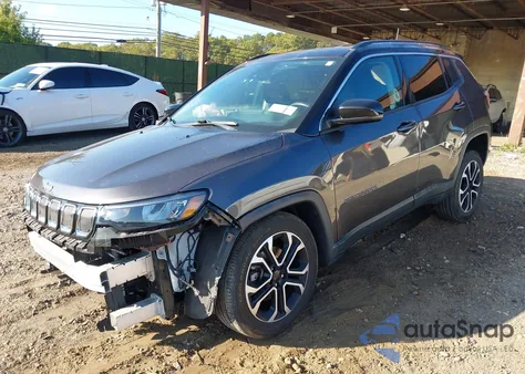 2022 Jeep Compass Limited 4X4 z USA, uszkodzony, nr VIN 3C4NJDCB8NT190972